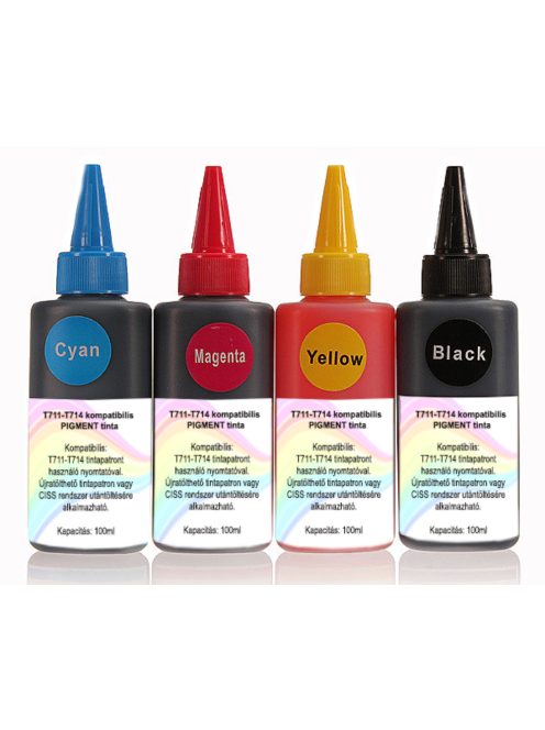 T0711-T0714 kompatibilis pigment alapú tinta, 100ml (db)