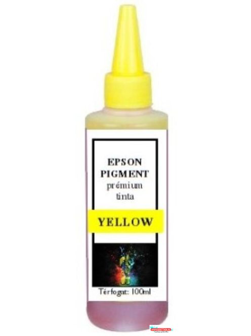 T0714 kompatibilis yellow pigment alapú tinta, 100ml (db)