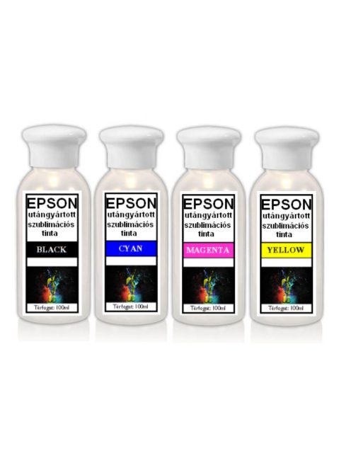 Epson kompatibilis szublimációs tinta szett, 100ml kiszerelés (utángyártott)  KIFUTÓ TERMÉK