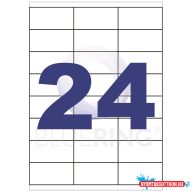 Etikett címke, 70x35mm, 100 lap, 24 címke/lap Bluering(R)