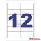 Etikett címke, 97x42,4mm, 100 lap, 12 címke/lap