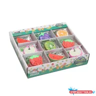 Gyümölcsös lapos radír (db)