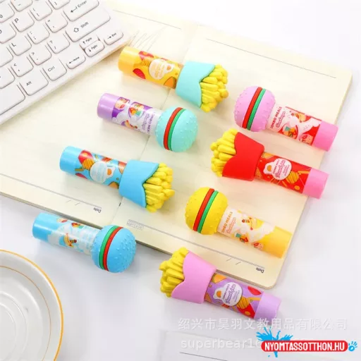 Sültkrumplis 3D radír + tartályos hegyező