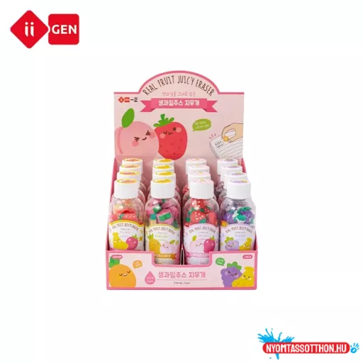 Cuki radír - palackos gyümölcs (db, nem palack)