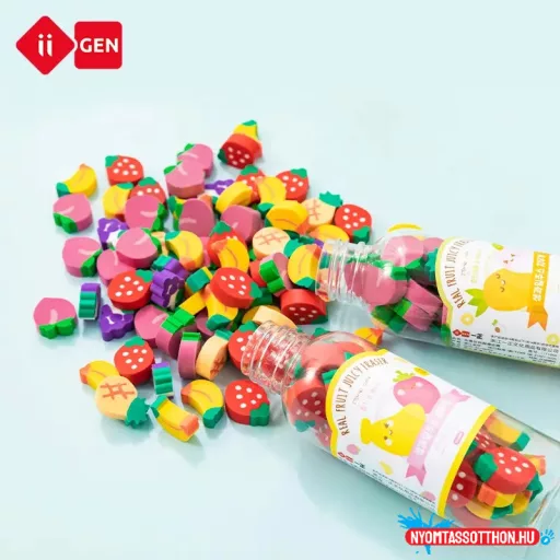 Cuki radír - palackos gyümölcs (db, nem palack)