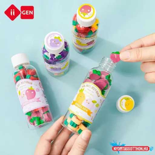 Cuki radír - palackos gyümölcs (db, nem palack)