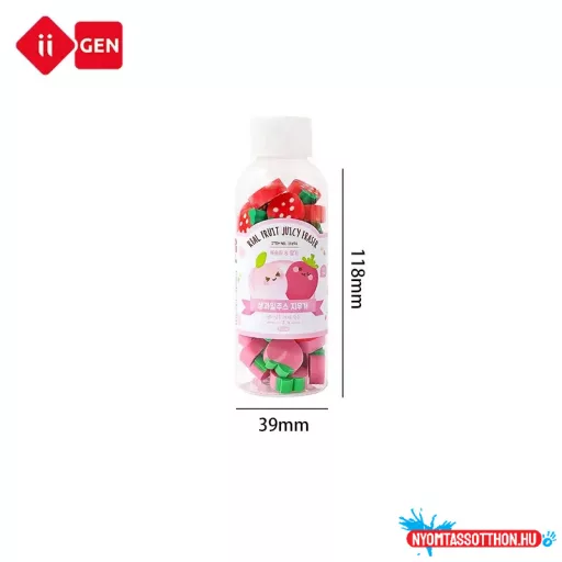 Cuki radír - palackos gyümölcs (db, nem palack)