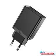 Vention USB-A (1-port,12W, fekete), töltő