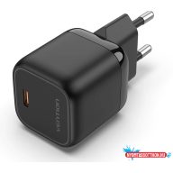 Vention USB-C (1-port,30W, fekete), töltő