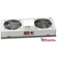   Lande LN-FAN-THM-2FWMIP-LG 2 modulos szürke ventilátor egység termosztáttal