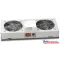 Lande LN-FAN-THM-2FWMIP-LG 2 modulos szürke ventilátor egység termosztáttal
