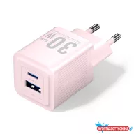 Vention USB-C+A (30W/30W, 2-portos, pink, GaN), töltő