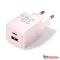 Vention USB-C+A (30W/30W, 2-portos, pink, GaN), töltő