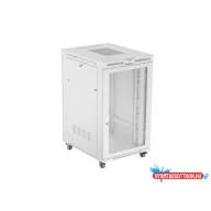 Lanberg FF01-8027-23SL 19" 27U SZÉL:800mm MÉLY:1000mm MAG:1461mm lapraszerelt LCD hálós fémajtós sz
