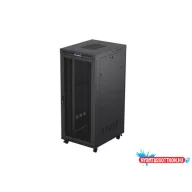 Lanberg FF01-8037-23BL 19" 37U SZÉL:800mm MÉLY:1000mm MAG:1906mm lapraszerelt LCD hálós fémajtós fe