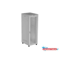 Lanberg FF01-8047-23SL 19" 47U SZÉL:800mm MÉLY:1000mm MAG:2343mm lapraszerelt LCD hálós fémajtós sz