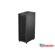 Lanberg FF01-8247-23BL 19" 47U SZÉL:800mm MÉLY:1200mm MAG:2343mm lapraszerelt LCD hálós fémajtós fe