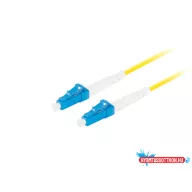   Lanberg FO-LULU-SS11-0010-YE Monomódusú OS2 LSZH 2xLC/UPC csatlakozóval szimpex optikai patch kábel 1m