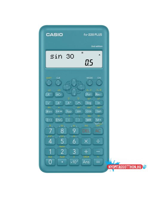 Számológép tudományos 181 funkcióss, kétsoros kijelzõ Casio FX 220 PLUS 2E kék