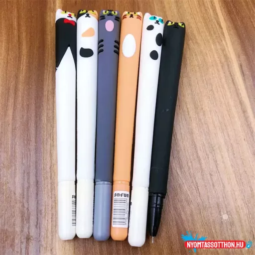 Cuki koreai cicás zselés toll, 0,5mm