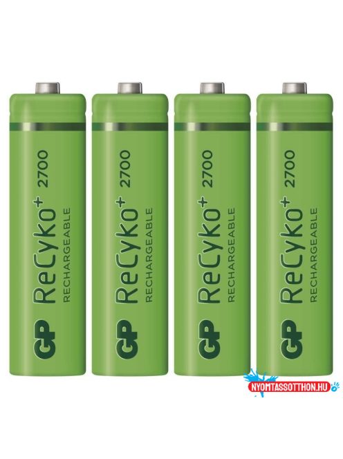 GP Recyko+ ceruza elem AA 2700mAh , GP270AAHCE-2EB4 , 4db/cs