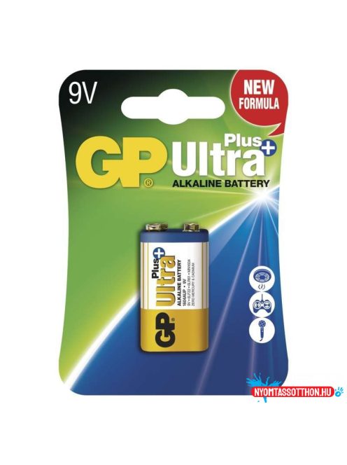 GP 9V Alkaline Ultra Plus elem 1db/cs , GP1604AUP-5U1