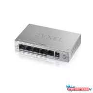   Zyxel GS1005HP-EU0101F 4xPoE+ GbE LAN (60W) 1xGbE LAN port nem menedzselhető PoE+ Switch