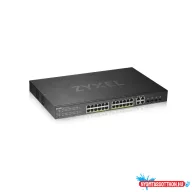   Zyxel GS1920-24HPV2-EU0101F v2 24xGbE PoE LAN (375W) 4xGbE SFP/RJ45 Combo port L2 menedzselhető PoE Switch