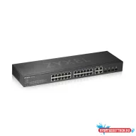   Zyxel GS1920-24V2-EU0101F 24xGbE LAN 4xRJ45/SFP Combo port L2 smart menedzselhető Switch