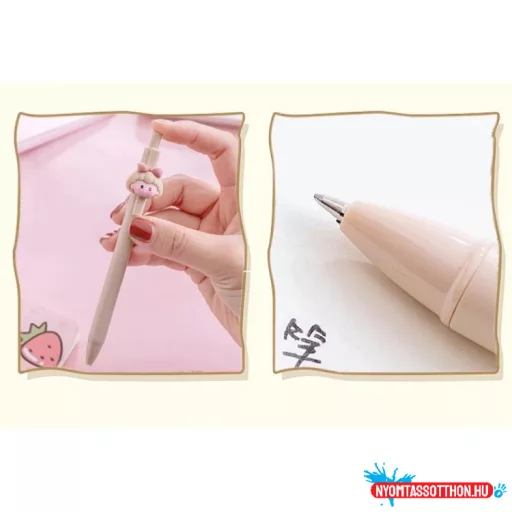 Cuki nyuszis zselés toll, 0,5mm