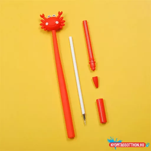 Ráknépség fekete zselés toll, 0.5mm