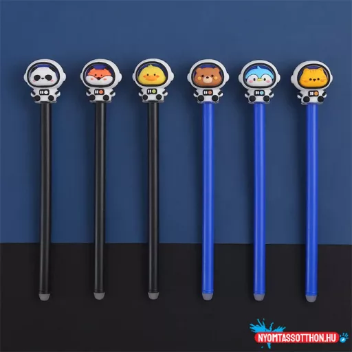 Asztronauta állatok zseléstoll, 0.5mm