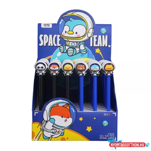 Asztronauta állatok zseléstoll, 0.5mm