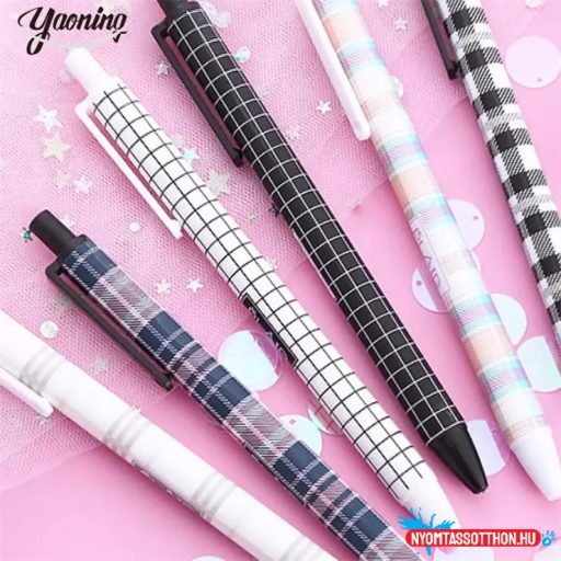 Kockás zselés toll (Plaid)