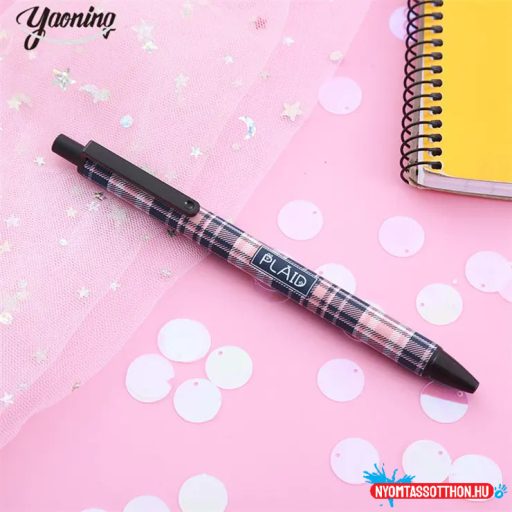 Kockás zselés toll (Plaid)