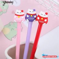 Szerencsehozó cica zselés toll (db)