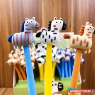 Zebra formás hajlékony zselés toll, 0.5mm