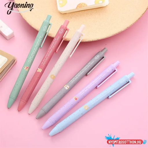 Cuki macis zselés toll szöveggel (pasztell design)