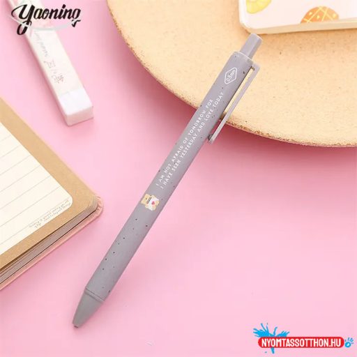 Cuki macis zselés toll szöveggel (pasztell design)