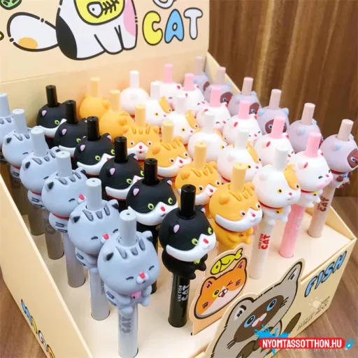 Halacskát imádó cicás zseléstoll, 0.5mm