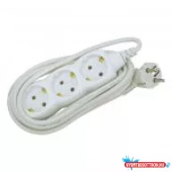  Elosztó három csatlakozós 3m kábellel asztali 10A max.3500W Bluering(R)