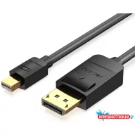 VENTION KÁBEL Mini DP to DP Kábel 2M Black
