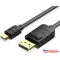 VENTION KÁBEL Mini DP to DP Kábel 2M Black