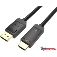 VENTION KÁBEL 4K DP to HDMI Kábel 1M Black