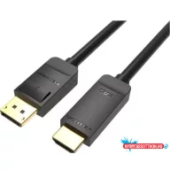 VENTION KÁBEL 4K DP to HDMI Kábel 1.5M Black