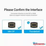 Vention ADAPTER mini DP -> HDMI/F 0.15M