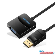 Vention Displayport -> VGA (fekete), 0,15m, konverter