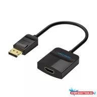 Vention Displayport -> HDMI (fekete), 0,15m, konverter