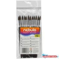 Ecset 12-es festett nyéllel 12 db/csomag, Nebulo