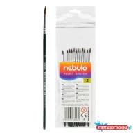 Ecset 2-es festett nyéllel 12 db/csomag, Nebulo